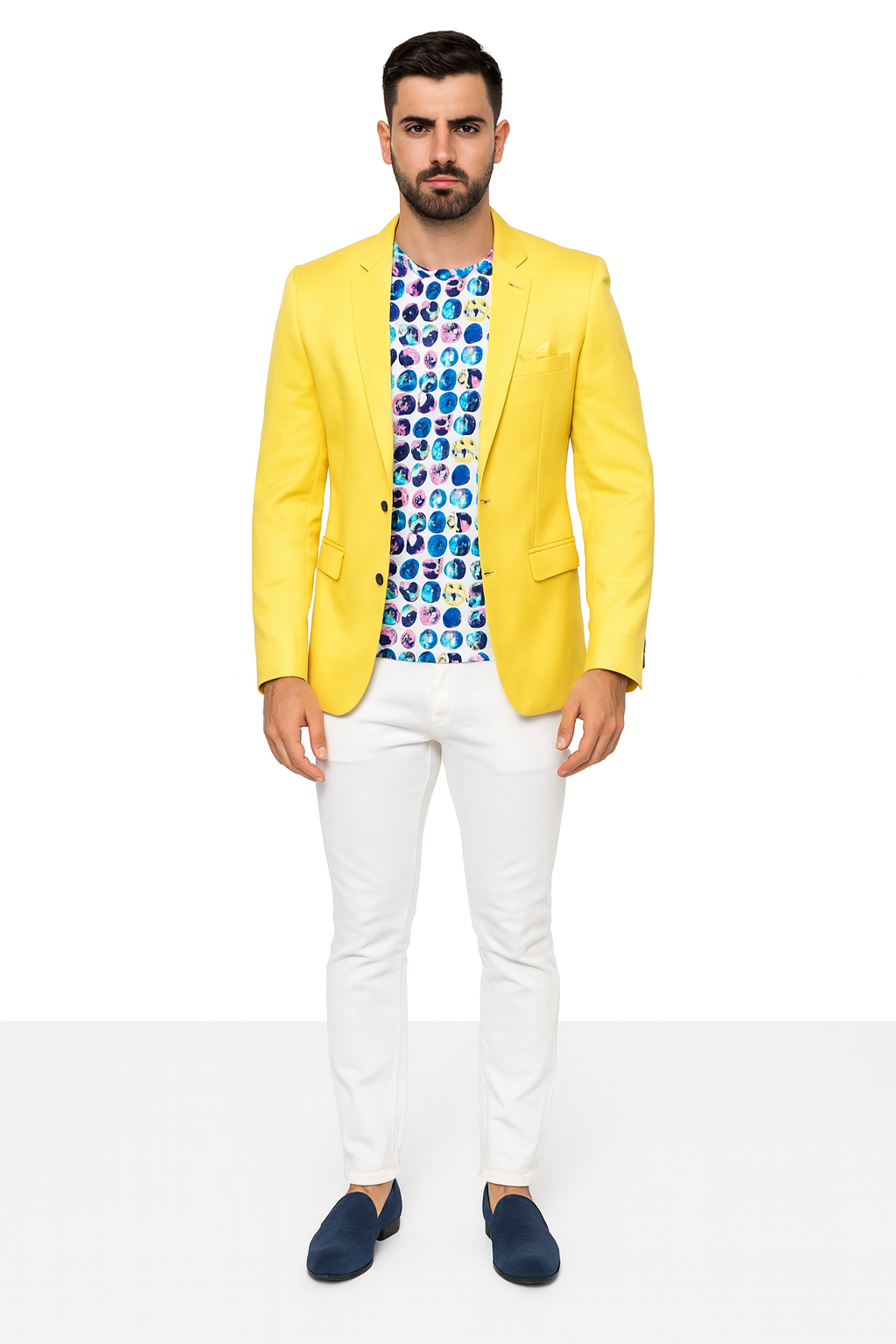Men's Yellow Blazer Sport Coat