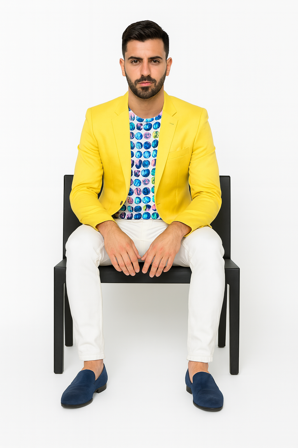 Men's Yellow Blazer Sport Coat