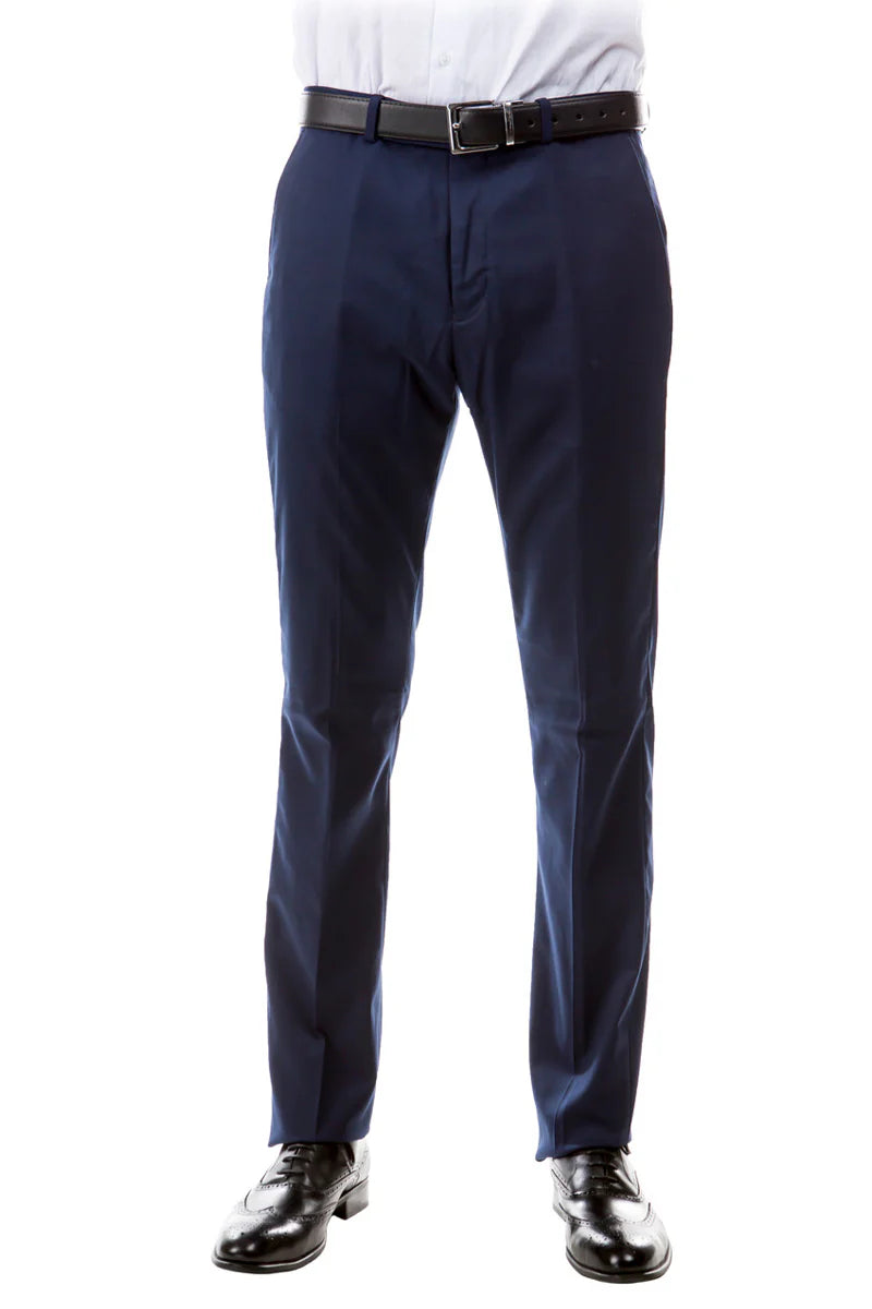 Mens Zegarie Brand Men's Designer Wool Suit Separate Pants in Navy Blue