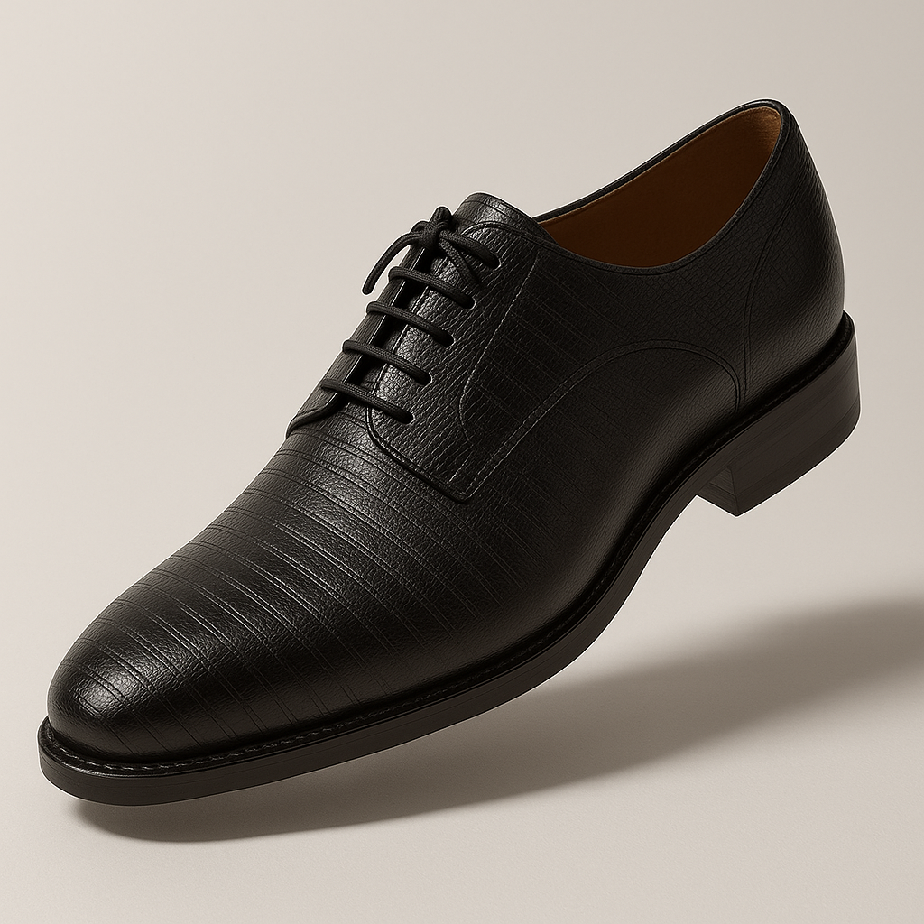 Mezlan Pegaso Lizard Black Dress Shoe