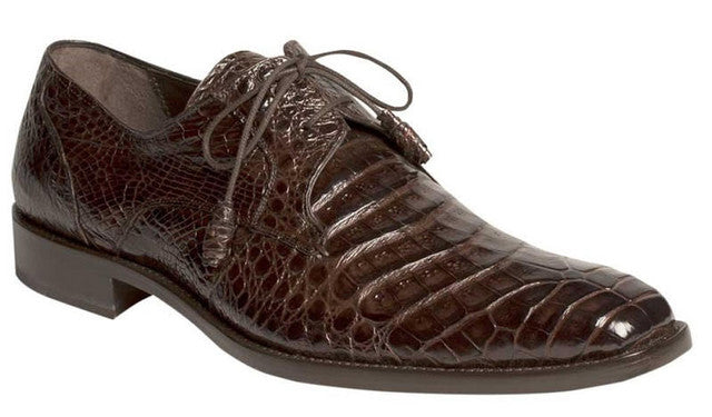 Mezlan Dark Brown Crocodile J Toe Cowboy Shoes
