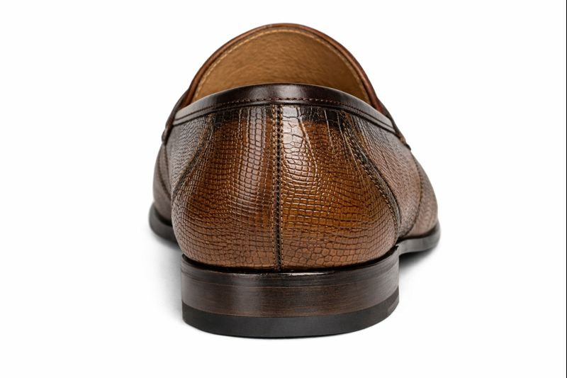 Mezlan Lipari Lizard Penny Loafer Dress Shoe