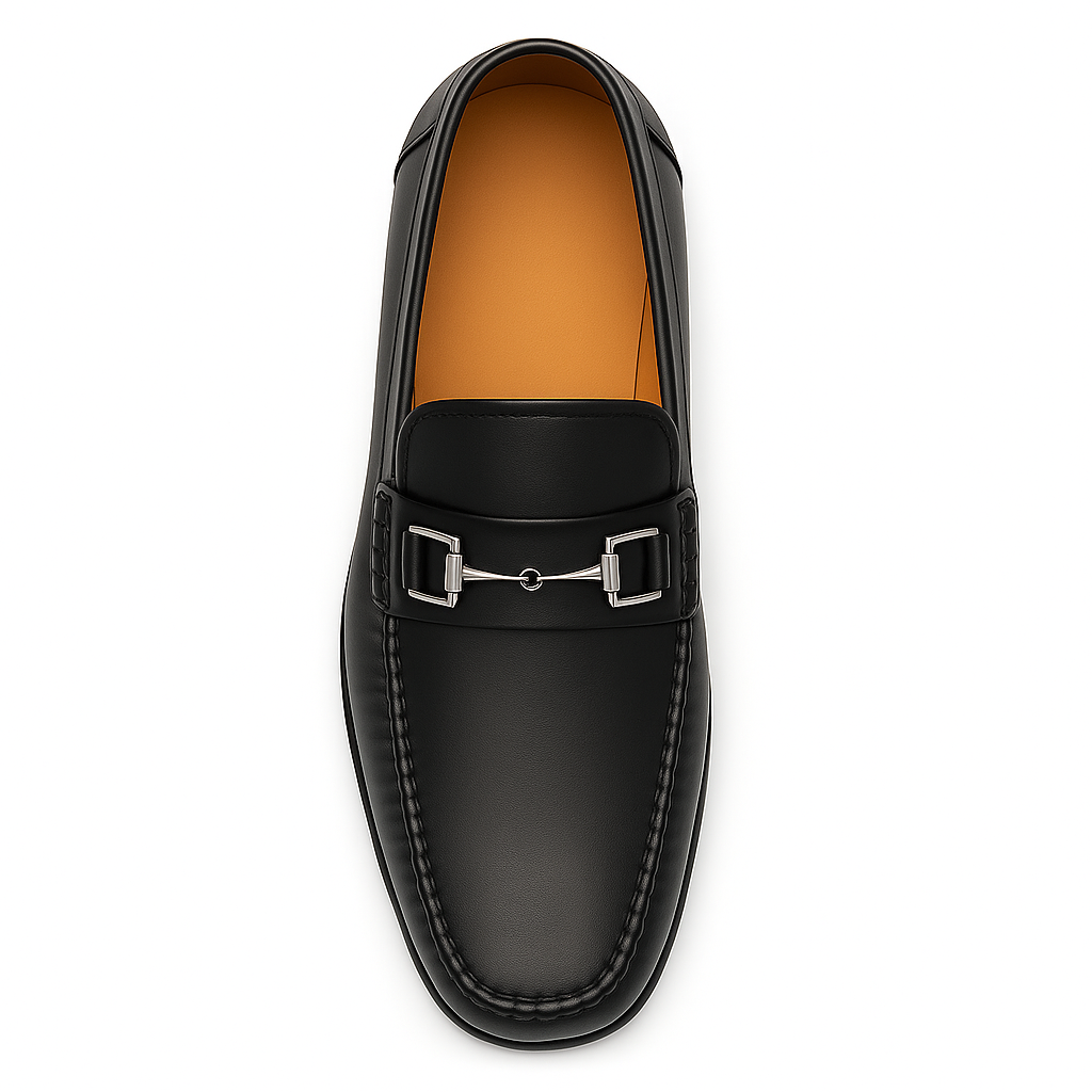 Mens Mezlan Brussels Calfskin Loafer with Metal Bit