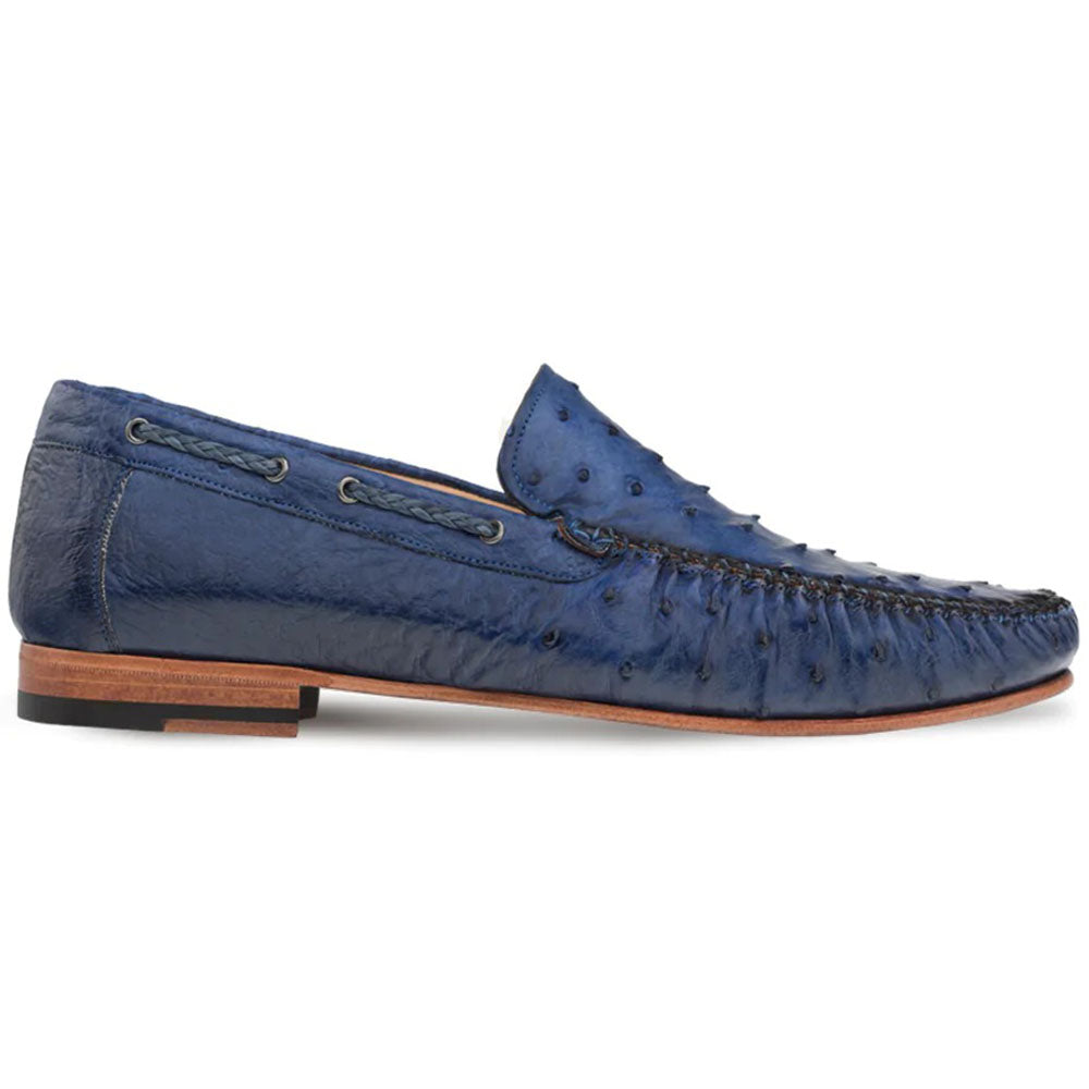 Mezlan Ostrich Dress Moccasin Jeans (RX612)