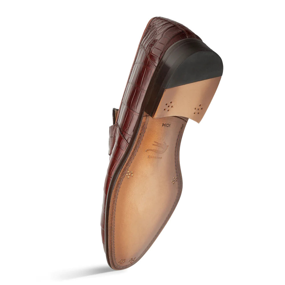 Mezlan Piccolo Alligator Penny Loafer