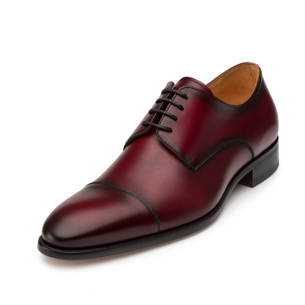 Mezlan Republic Calfskin Cap Toe Blucher in Tan