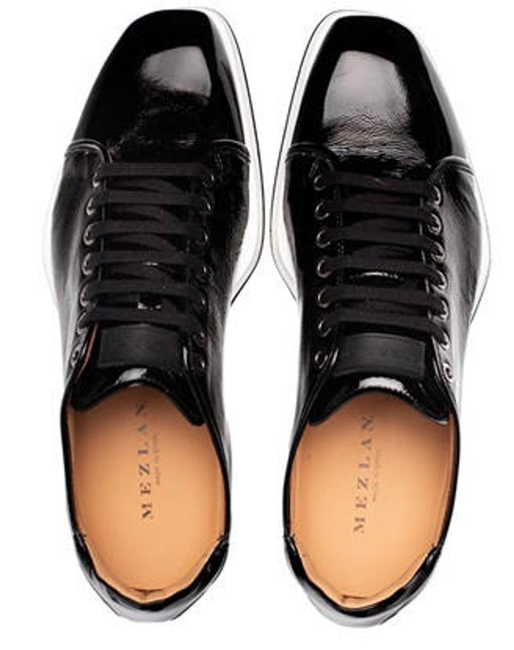 Mezlan Black Cartuja Leather Sneaker