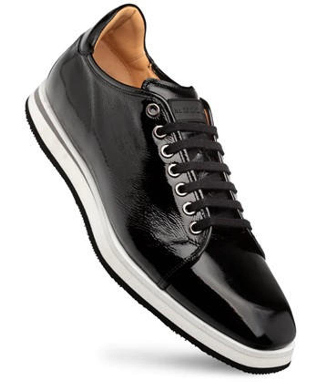 Mezlan Black Cartuja Leather Sneaker
