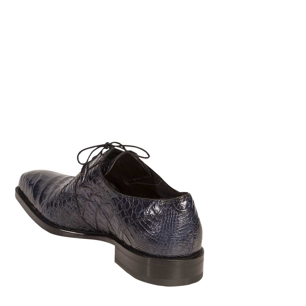 Mezlan Navy Caiman Crocodile Dress Shoe