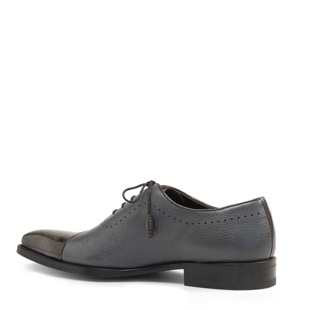Mens Mezlan Postdam Calfskin Oxford Dress Shoe in Grey - LAST CALL 9.5