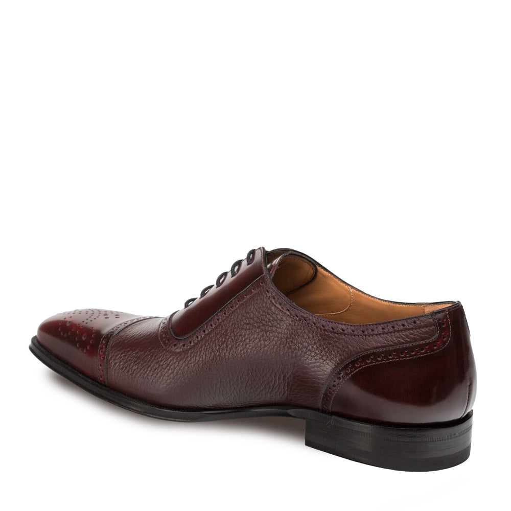 Mezlan Murino Cap Toe Dress Shoe Burgundy