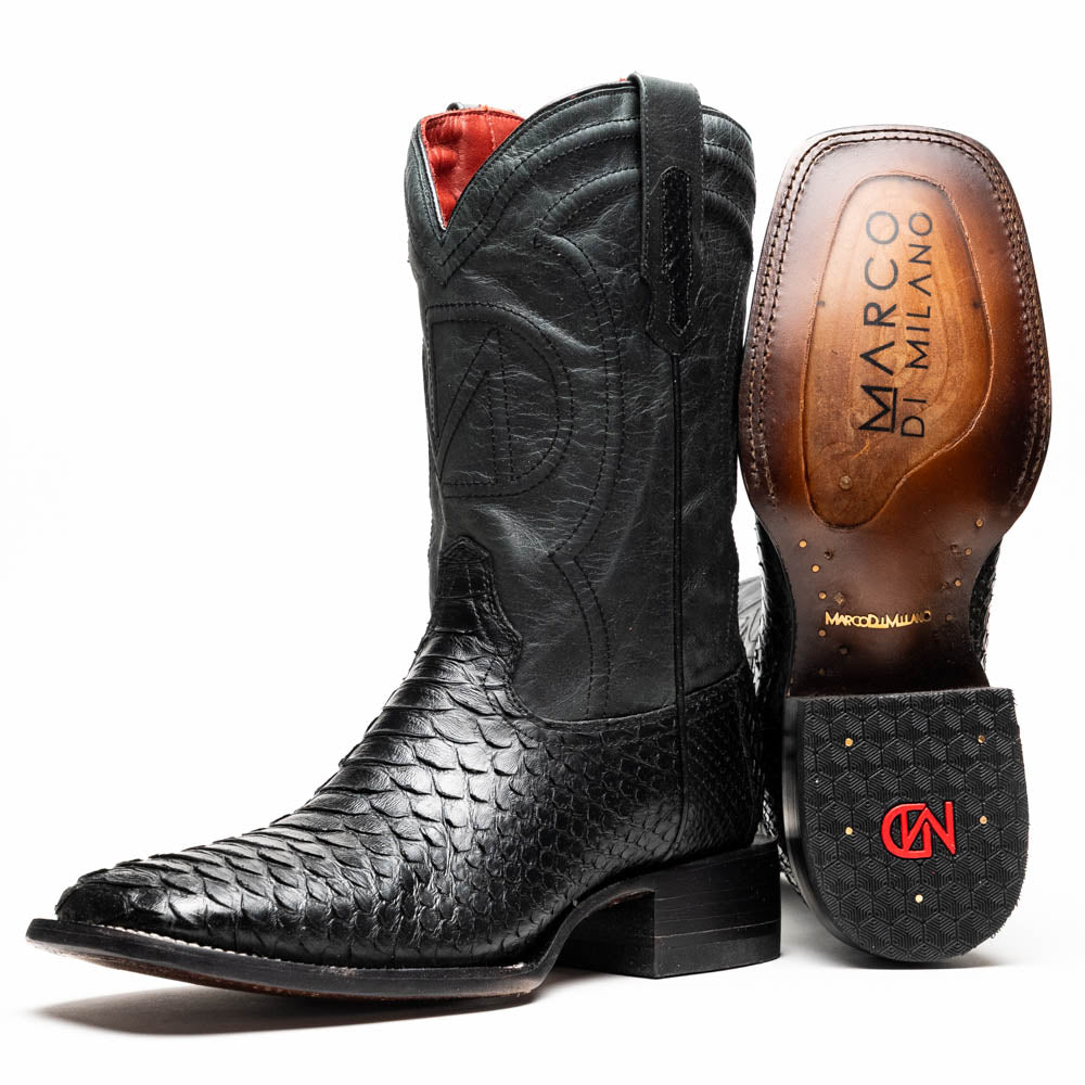 Marco Di Milano Missouri Black Leather Oxford