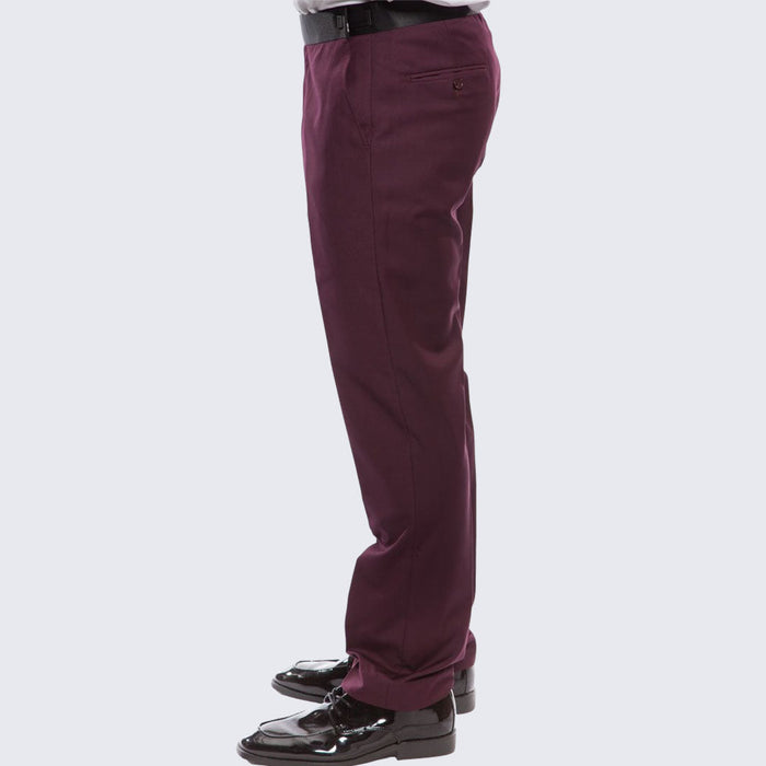 Burgundy Tuxedo Slim Fit One Button Peak Framed Lapel - Wedding - Prom