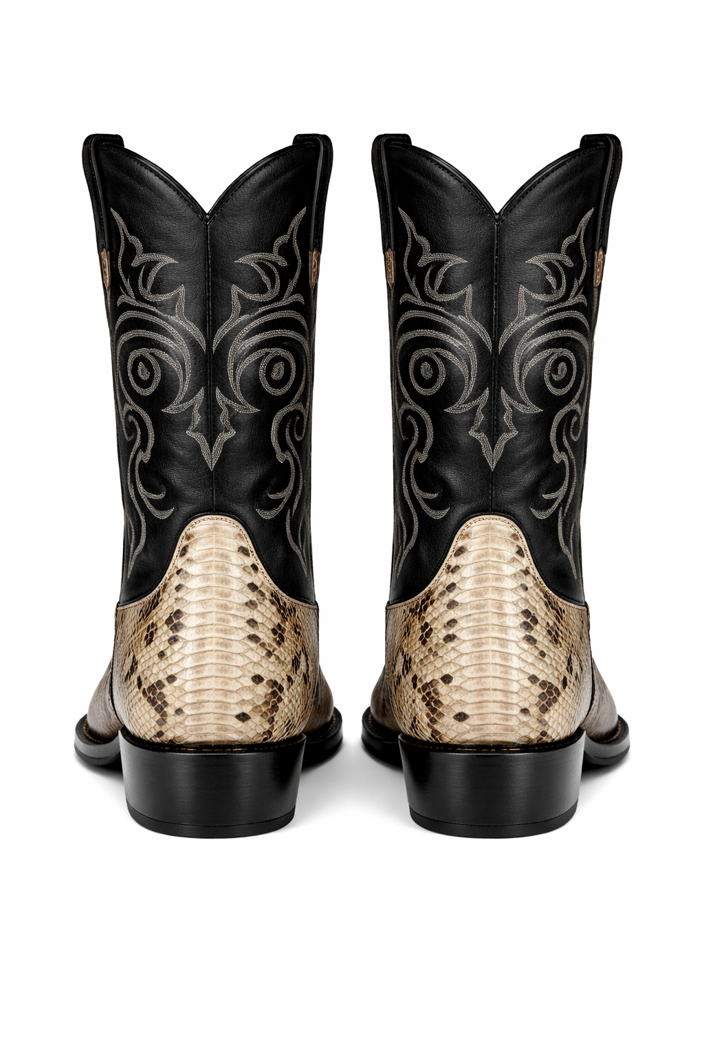 Natural Python Snip Toe Boots by Los Altos