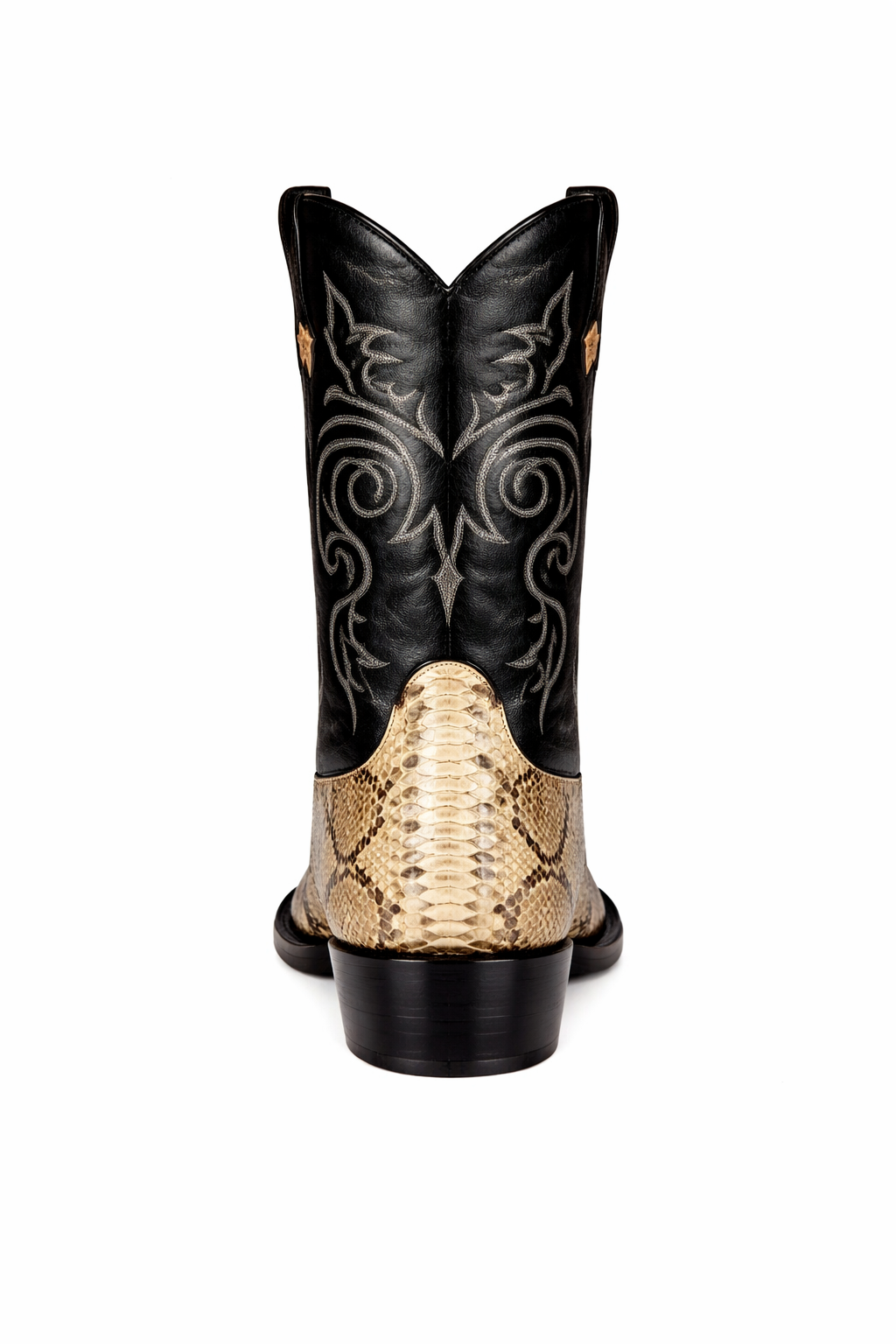 Natural Python Snip Toe Boots by Los Altos