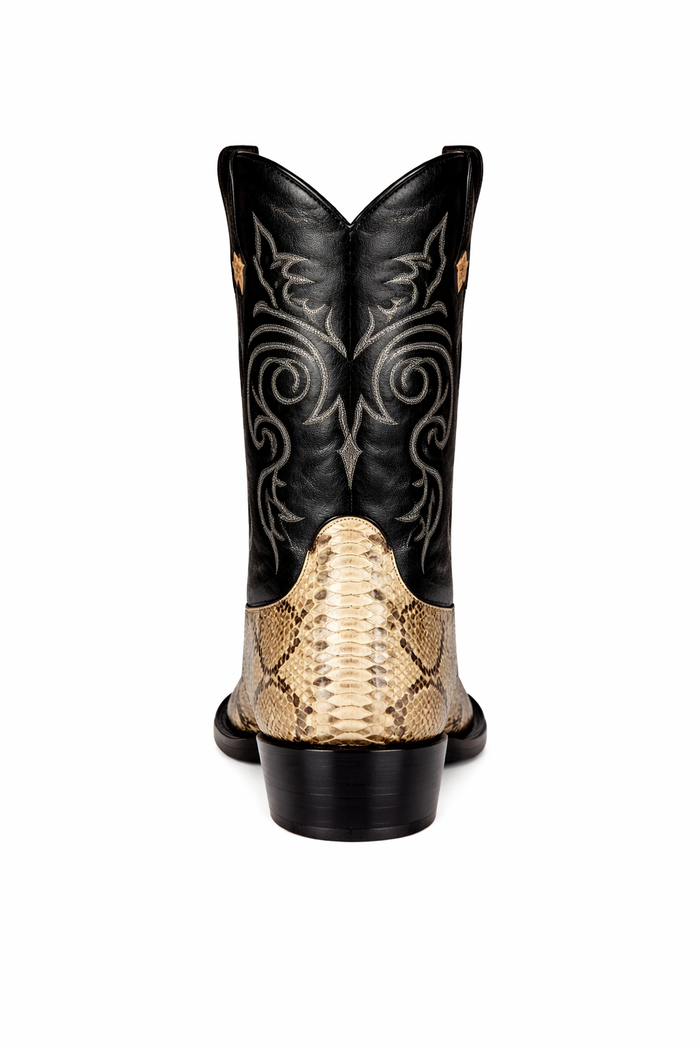 Natural Python Snip Toe Boots by Los Altos