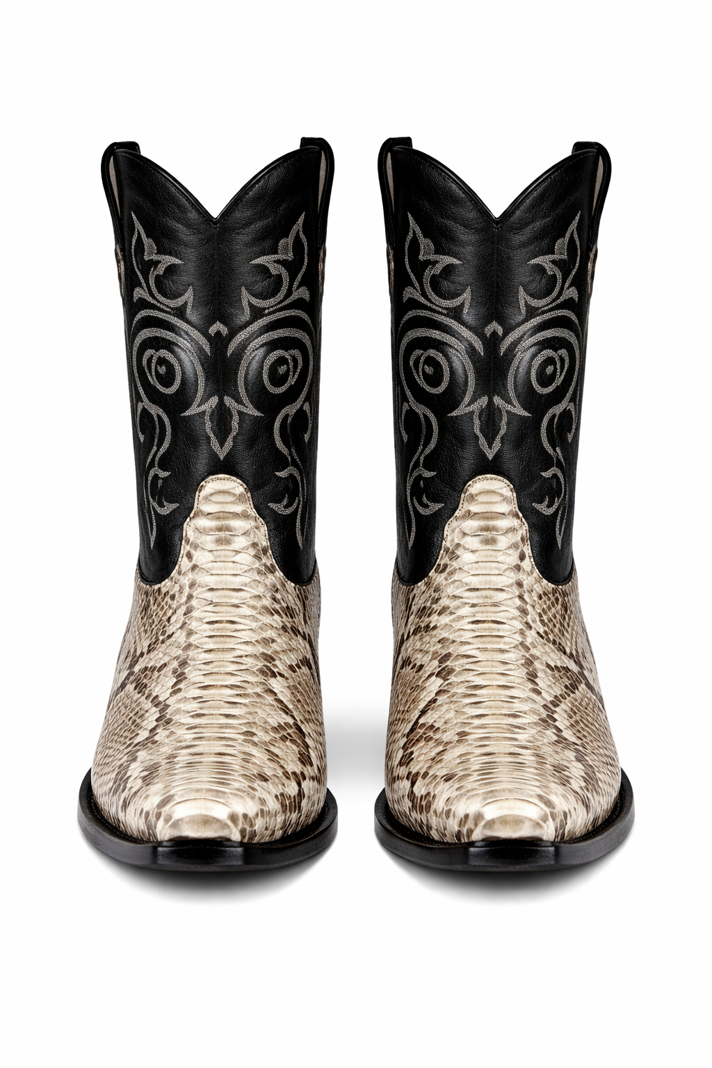 Natural Python Snip Toe Boots by Los Altos