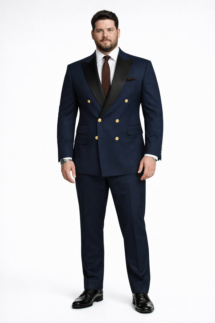 Double Breasted Tuxedo Groom Suit