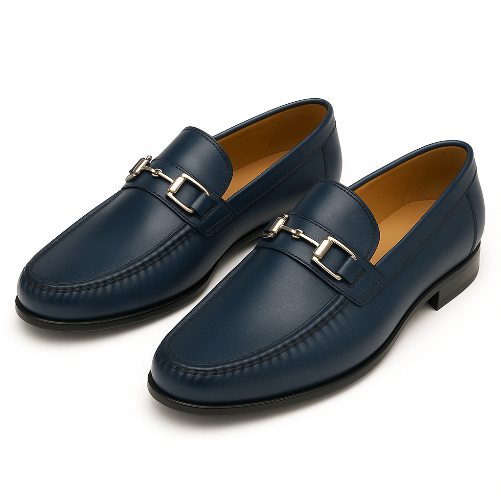 Mens Mezlan Brussels Calfskin Loafer with Metal Bit