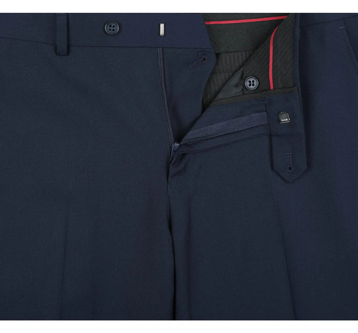 Men's Slim Fit 2-Piece Navy Shawl Lapel Tuxedo Suit