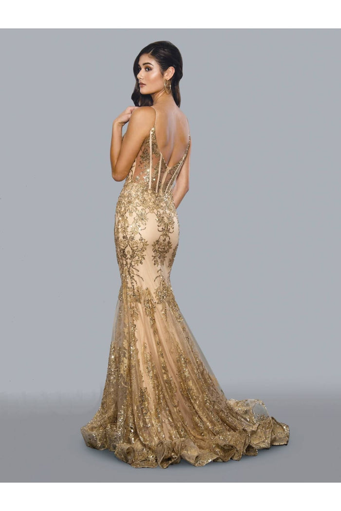 Navy Prom Dress Mermaid Formal Evening Gown Stella Couture 21066