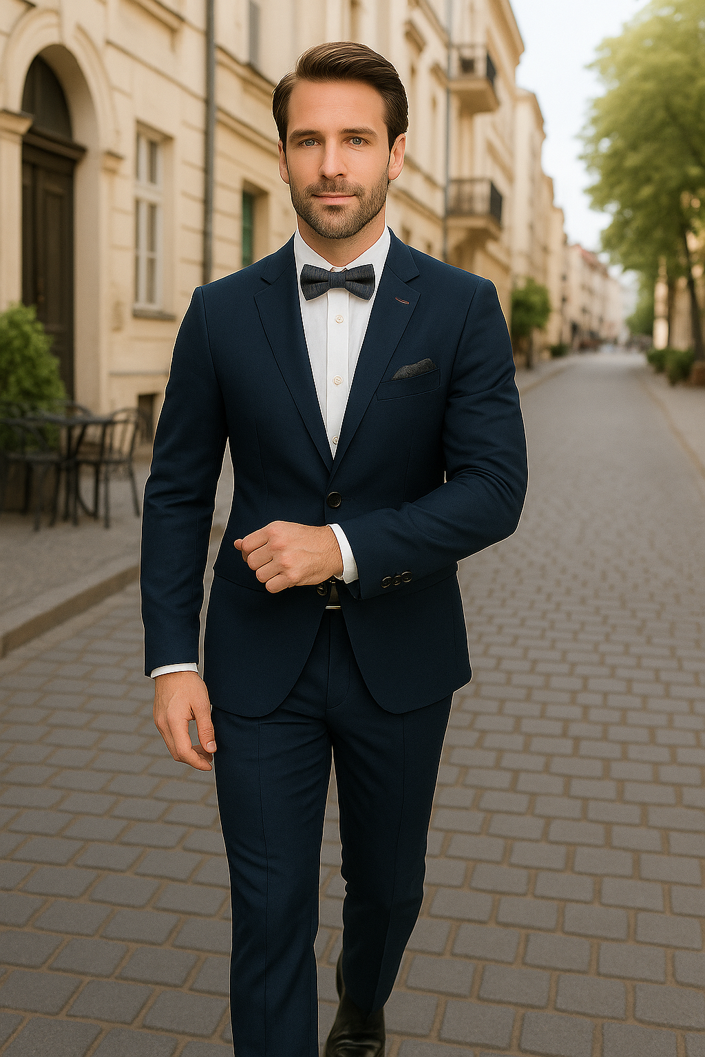 Italian Made Wool Suit by Statement Men's