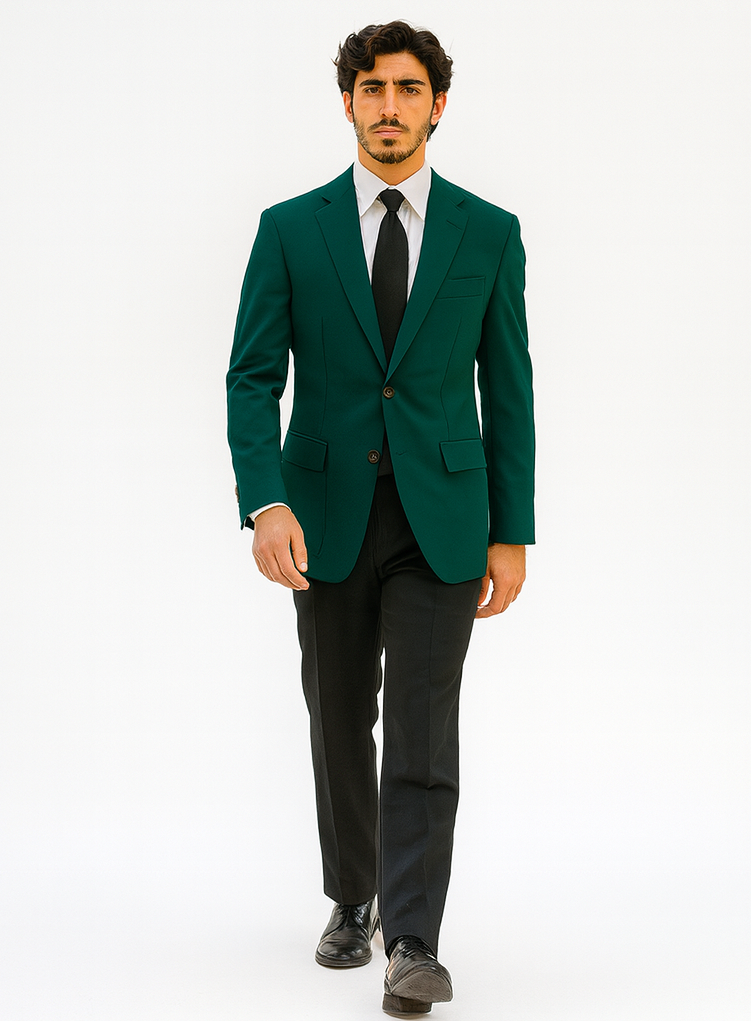 Neil Allyn Augusta Green Polyester Blazer