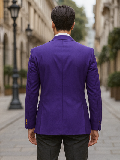 Neil Allyn Men's Purple Blazer Jacket