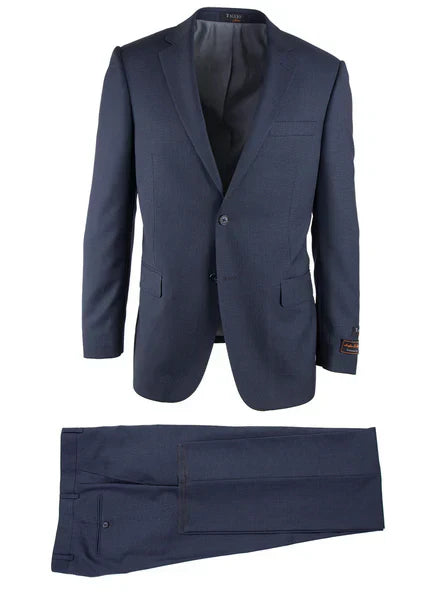 Novello Blue Birdseye Modern Fit Wool Suit