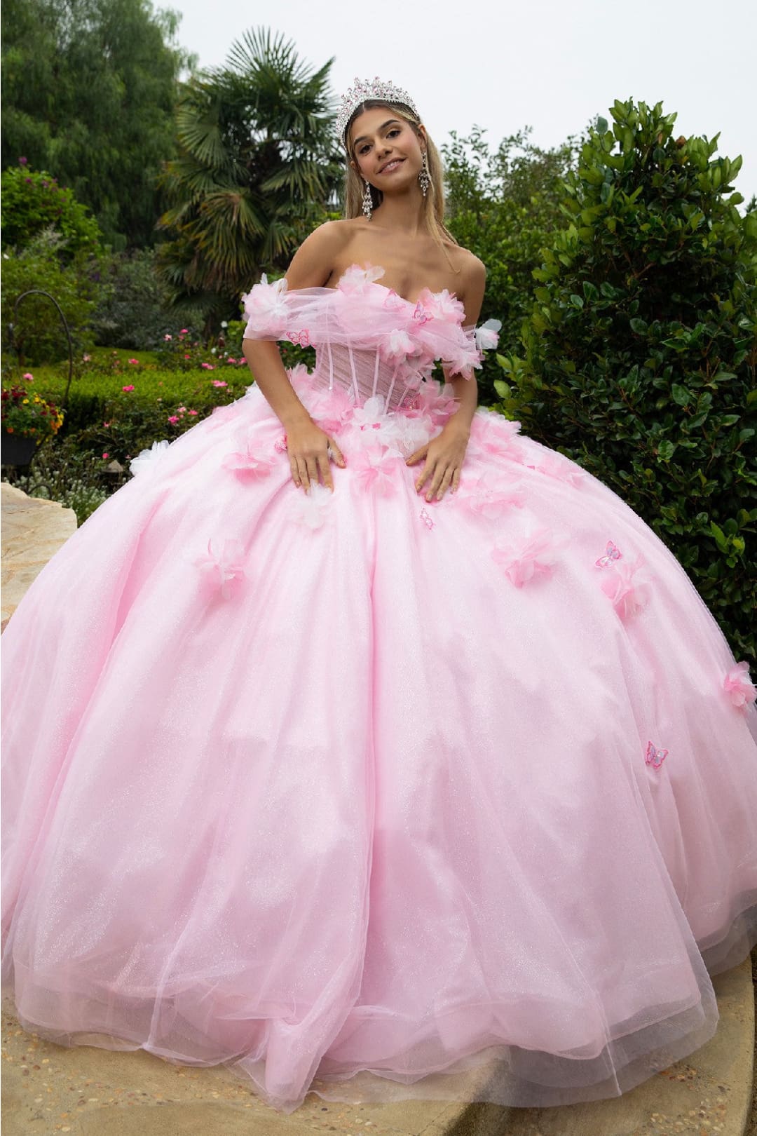 Off Shoulder Corset Ball Gown by GLS Gloria GL3608