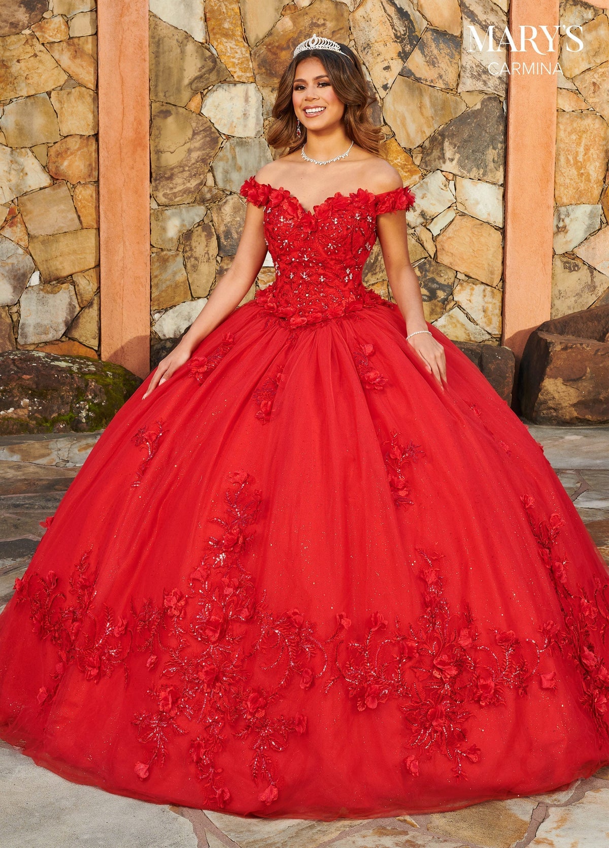 Mary's Bridal MQ1108 Off Shoulder Quinceanera Dress