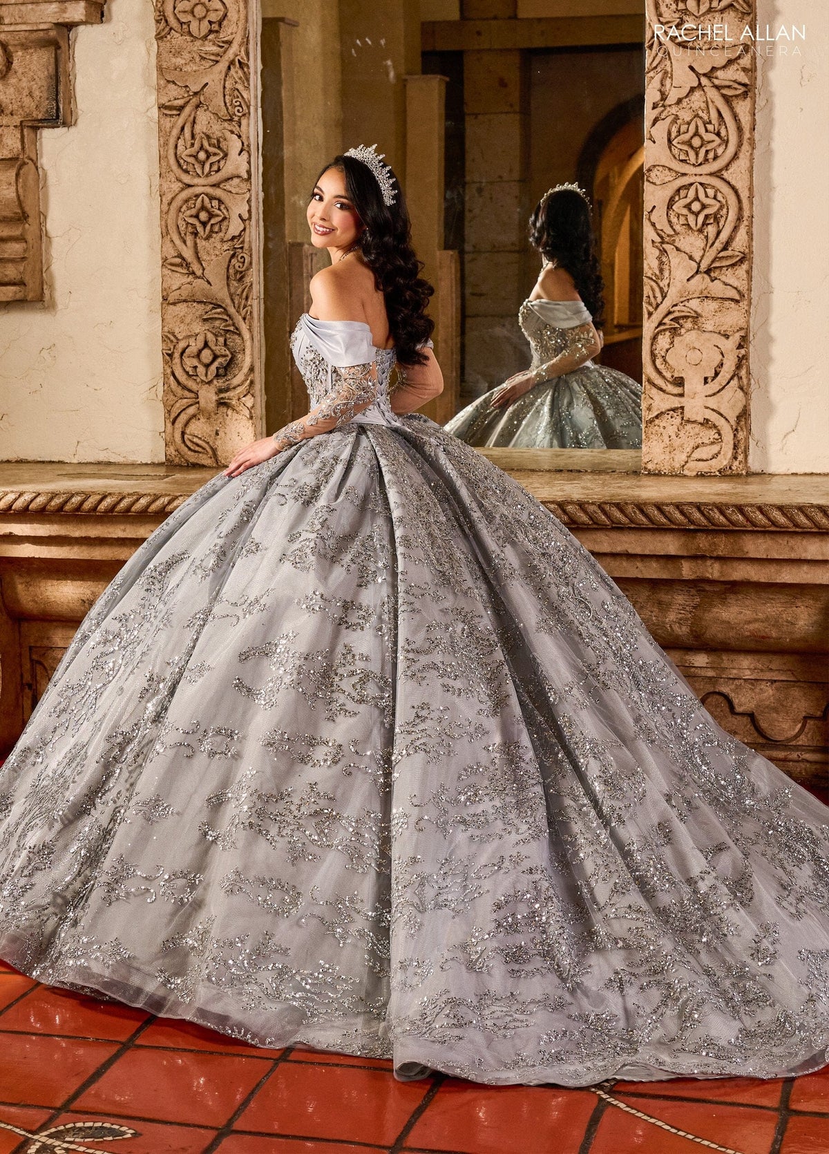 Rachel Allan RQ2194 Off Shoulder Quinceanera Dress