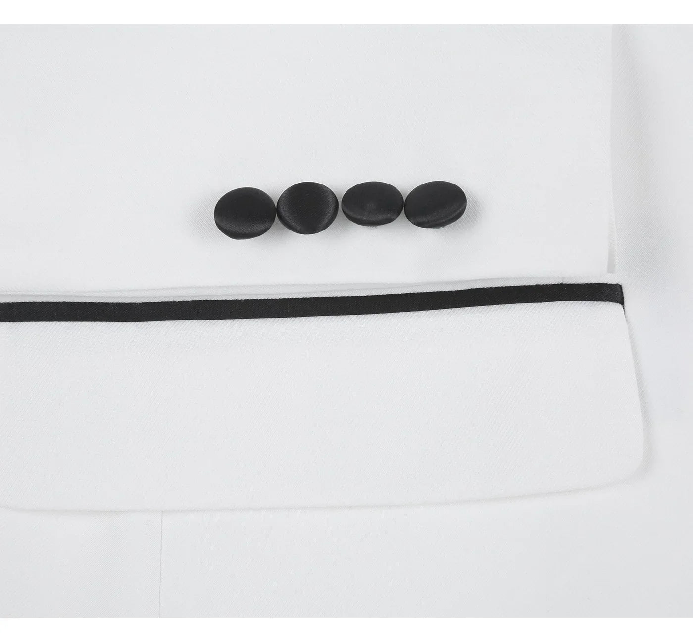 Men's Slim Fit 2-Piece Off-White Shawl Lapel Tuxedo Suit