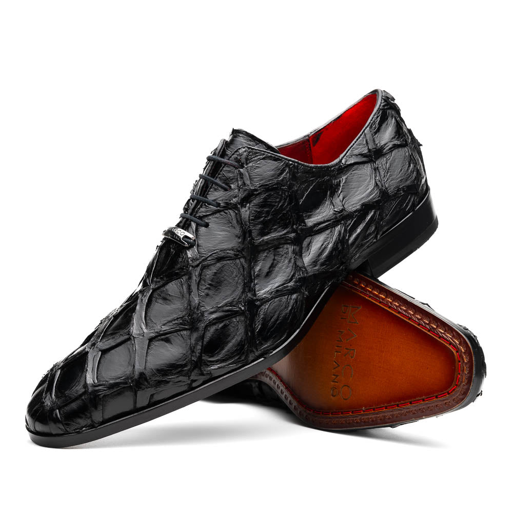 Marco Di Milano Olivieri Black Leather Shoe