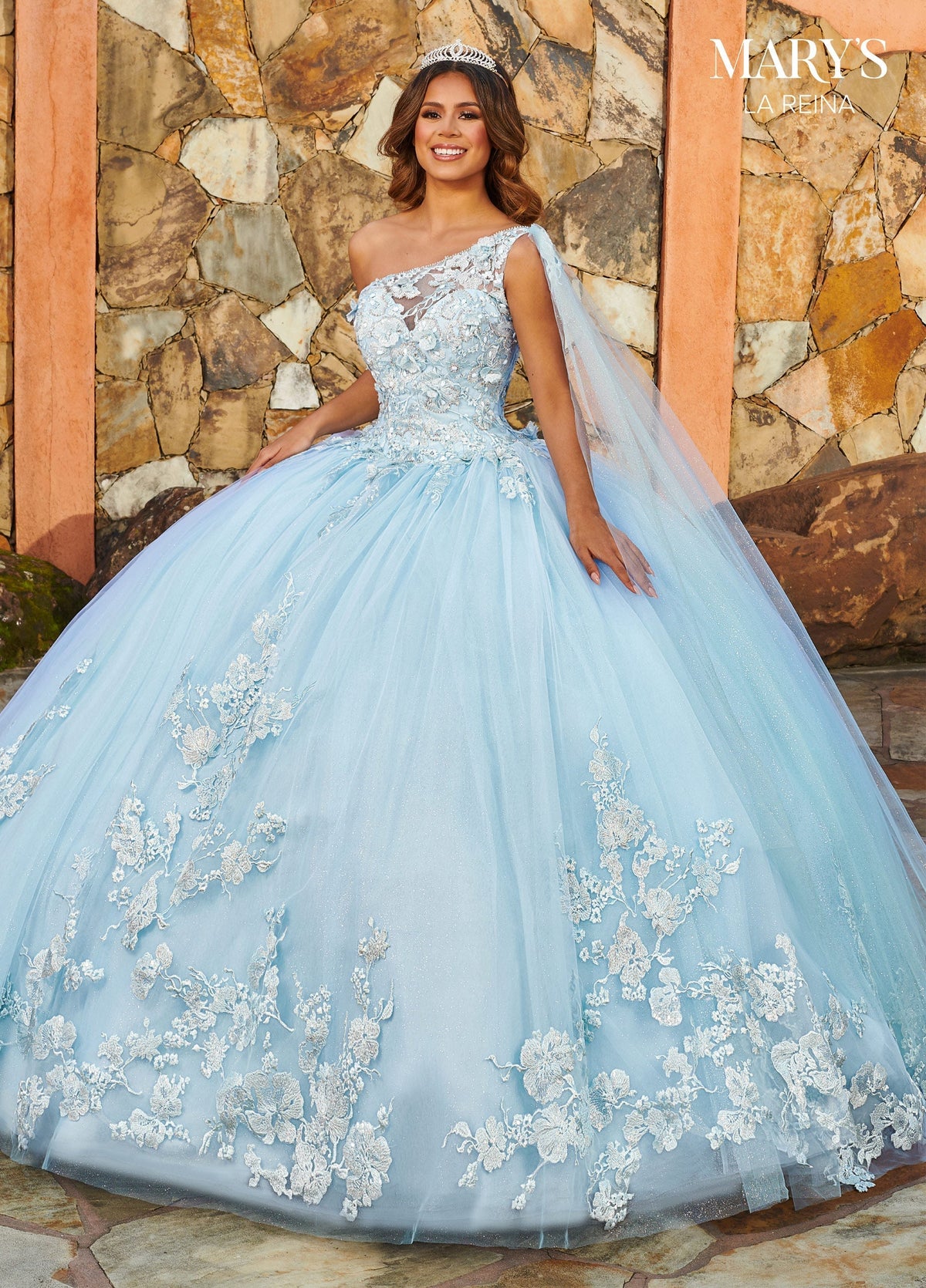 Mary's Bridal MQ2152 One Shoulder Quinceanera Dress