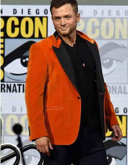 orange-one-button-blazer