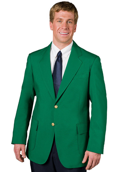 Men’s Kelly Green Blazer with Black Pants – Church, Business and Formal