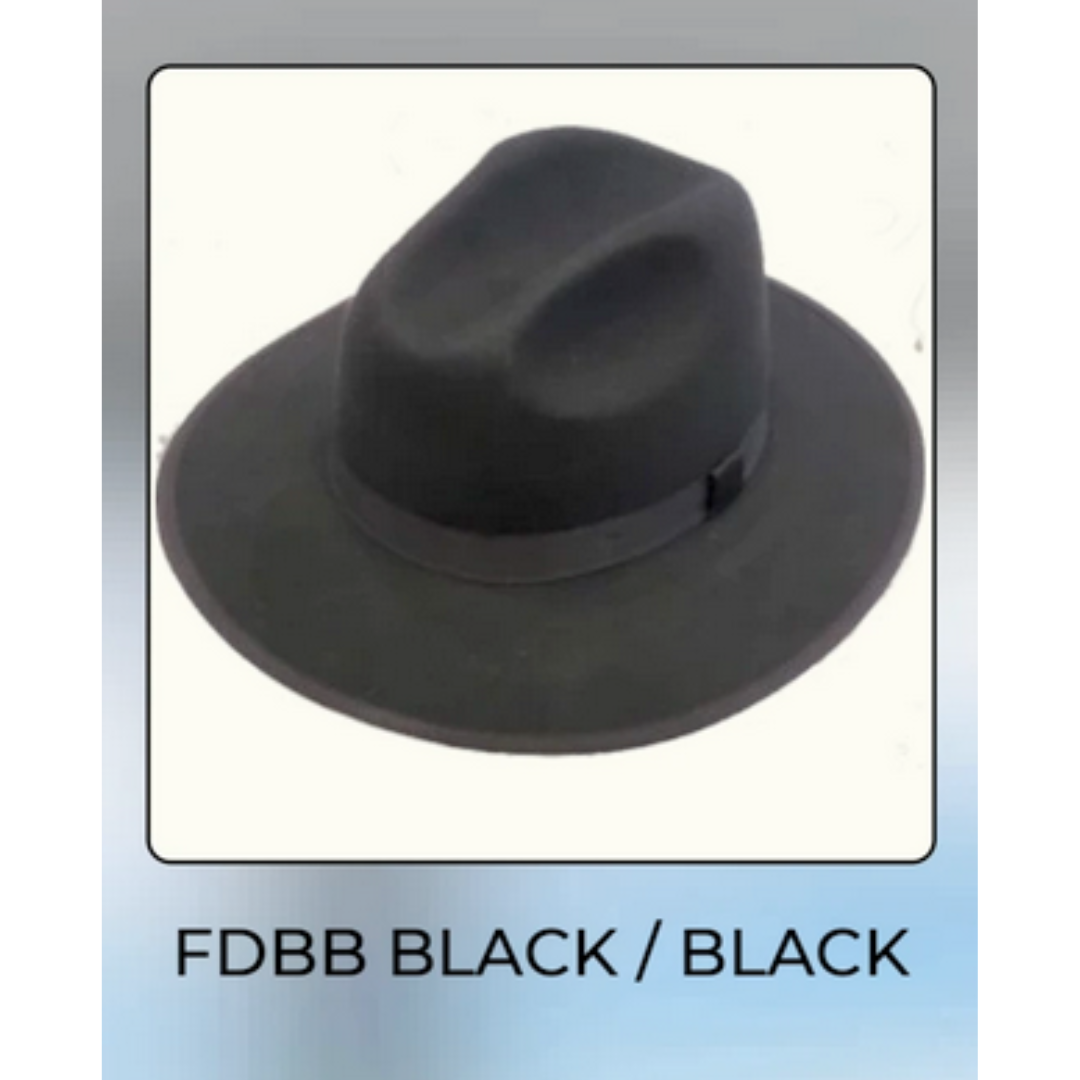 Classic Wool Felt Fedora with Black Band