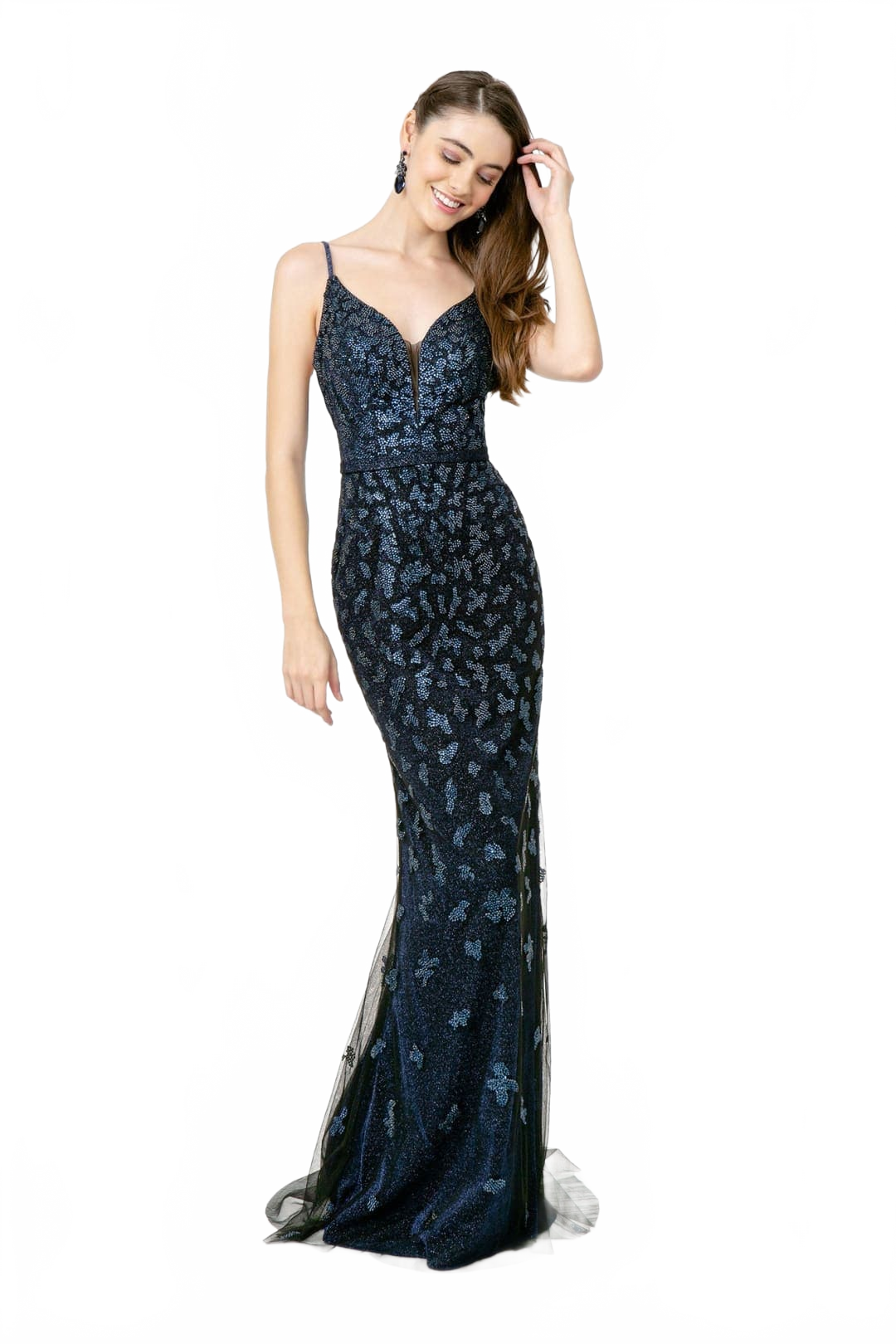 Spaghetti Strap Mermaid Gown by Elizabeth KGL2917