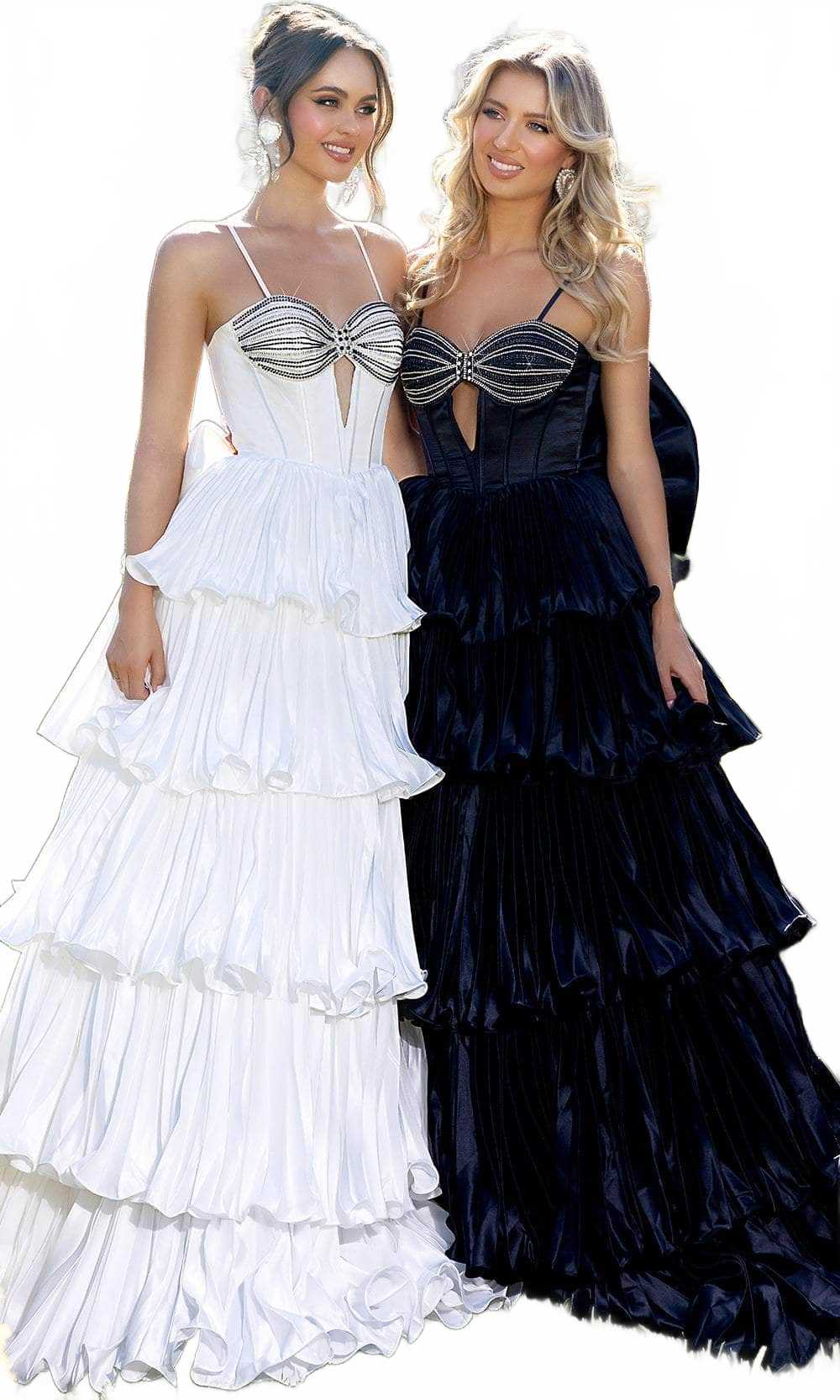 Portia and Scarlett PS25165 Tiered A-Line Prom Dress