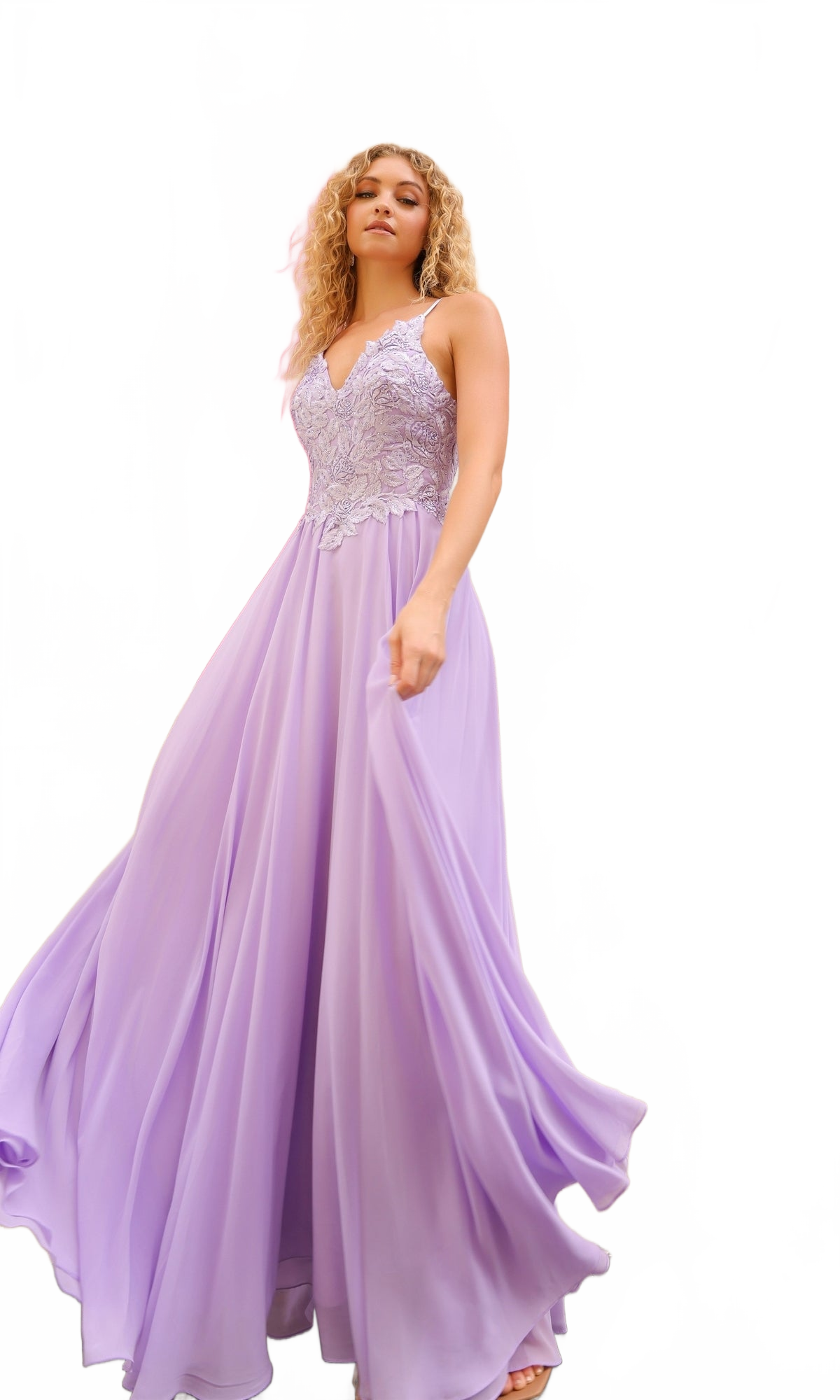 Nox Anabel C1462 Pastel Long A-Line Prom Dress