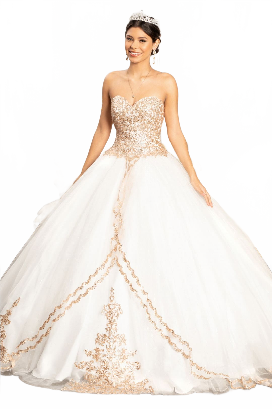 Strapless Sweetheart Ball Gown by Elizabeth KGL1973