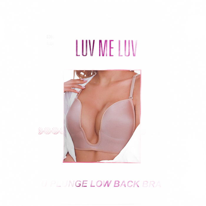 LUV ME LUV U-Plunge Low Back Bra – Nude Convertible Bra A–D