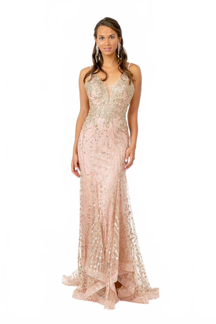 Embellished Corset Mermaid Gown by Elizabeth KGL2938