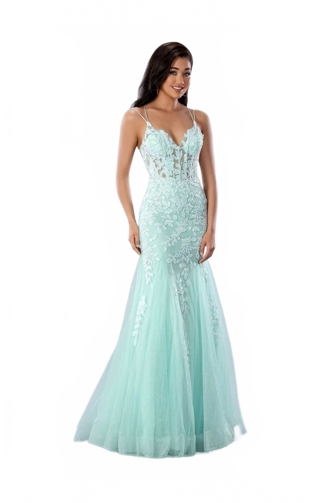 Aqua Prom Dress Mermaid Formal Evening Gown Stella Couture 24229