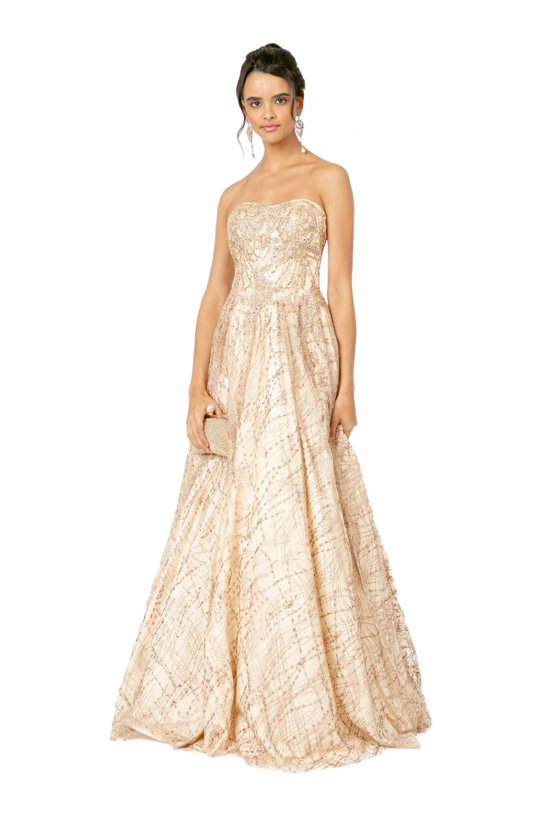 Mesh A-Line Pageant Dress by Elizabeth KGL2921
