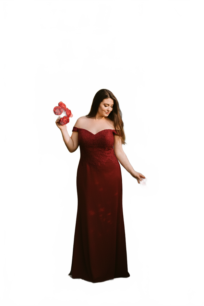 May Queen Off The Shoulder Formal Gown