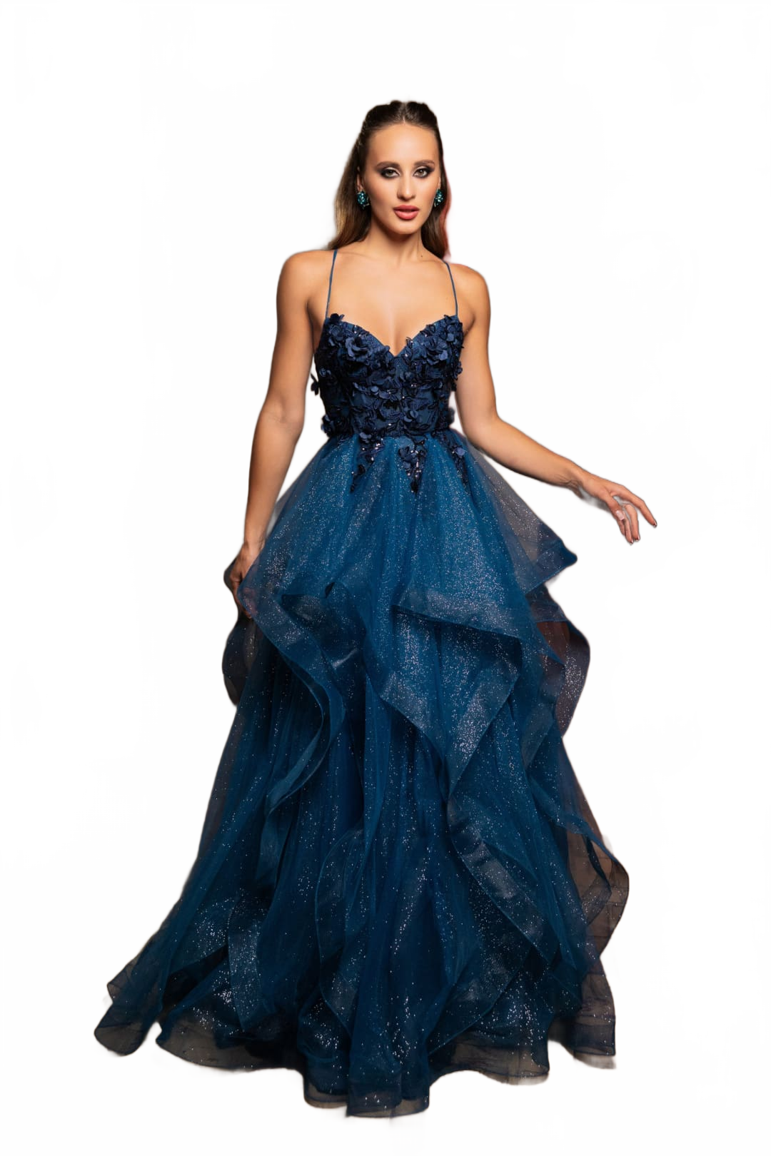 Red Carpet Dress Sweetheart A-Line Sparkle Gown By Royal Queen RQ8158