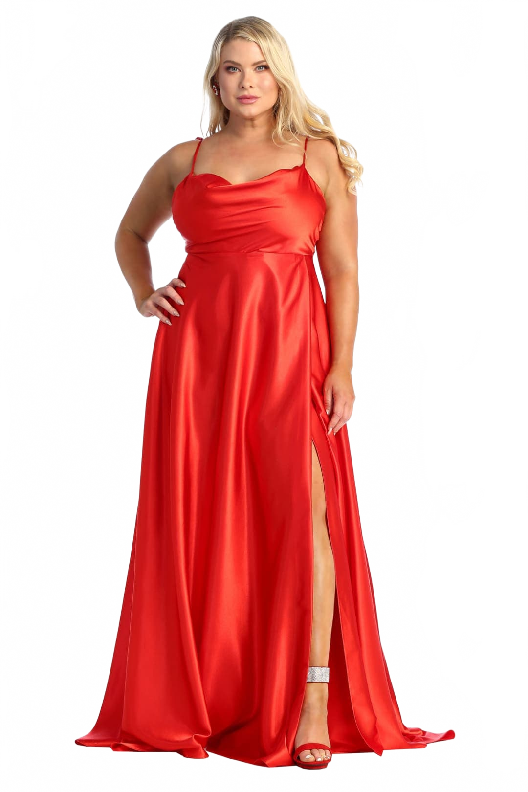 Plus Size Long Evening Gown Maxi Formal Dress for Women By May Queen MQ1901