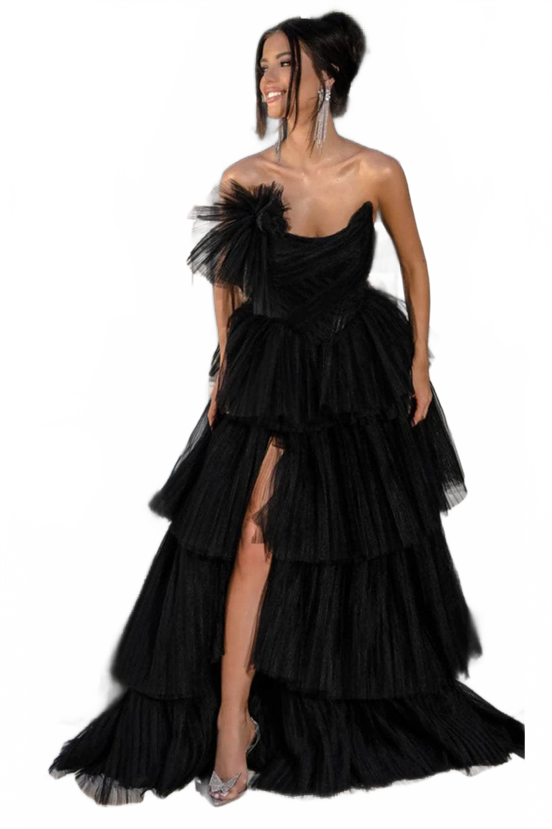 Portia and Scarlett PS24760 -long- Strapless Ballgown with Ruched Detailing